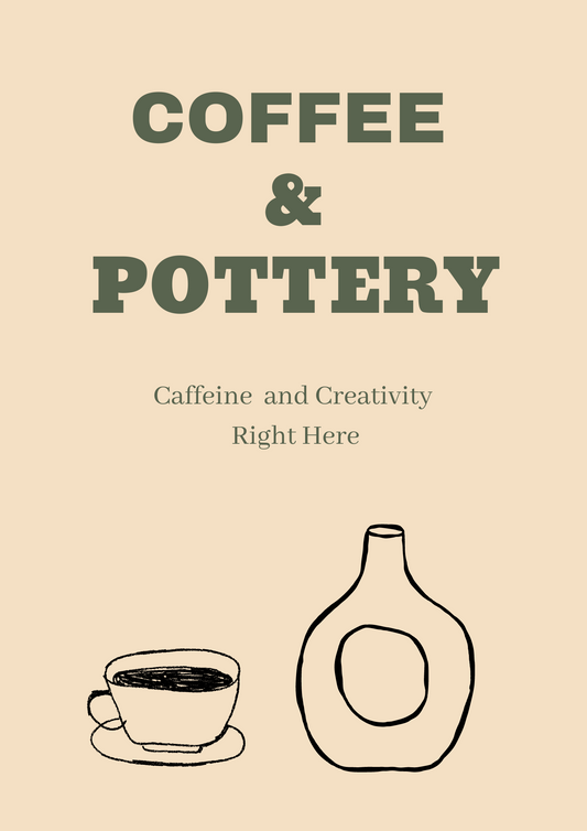 Coffee and Pottery Poster