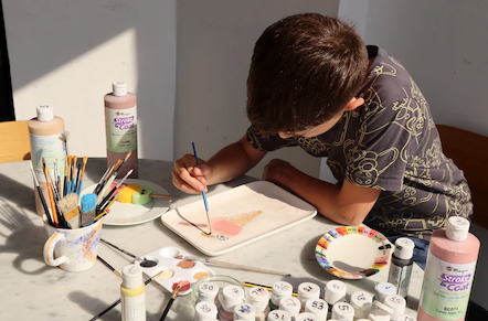 Kids Summer Pottery Painting