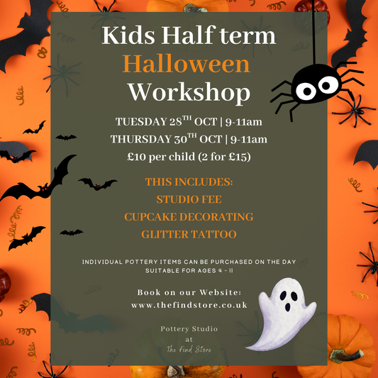 Kids Half Term Halloween Pottery Painting Workshop