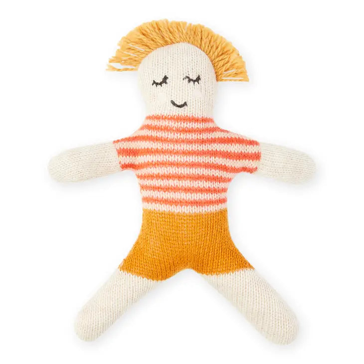 Cotton Knit Mini Rattles: Buddies