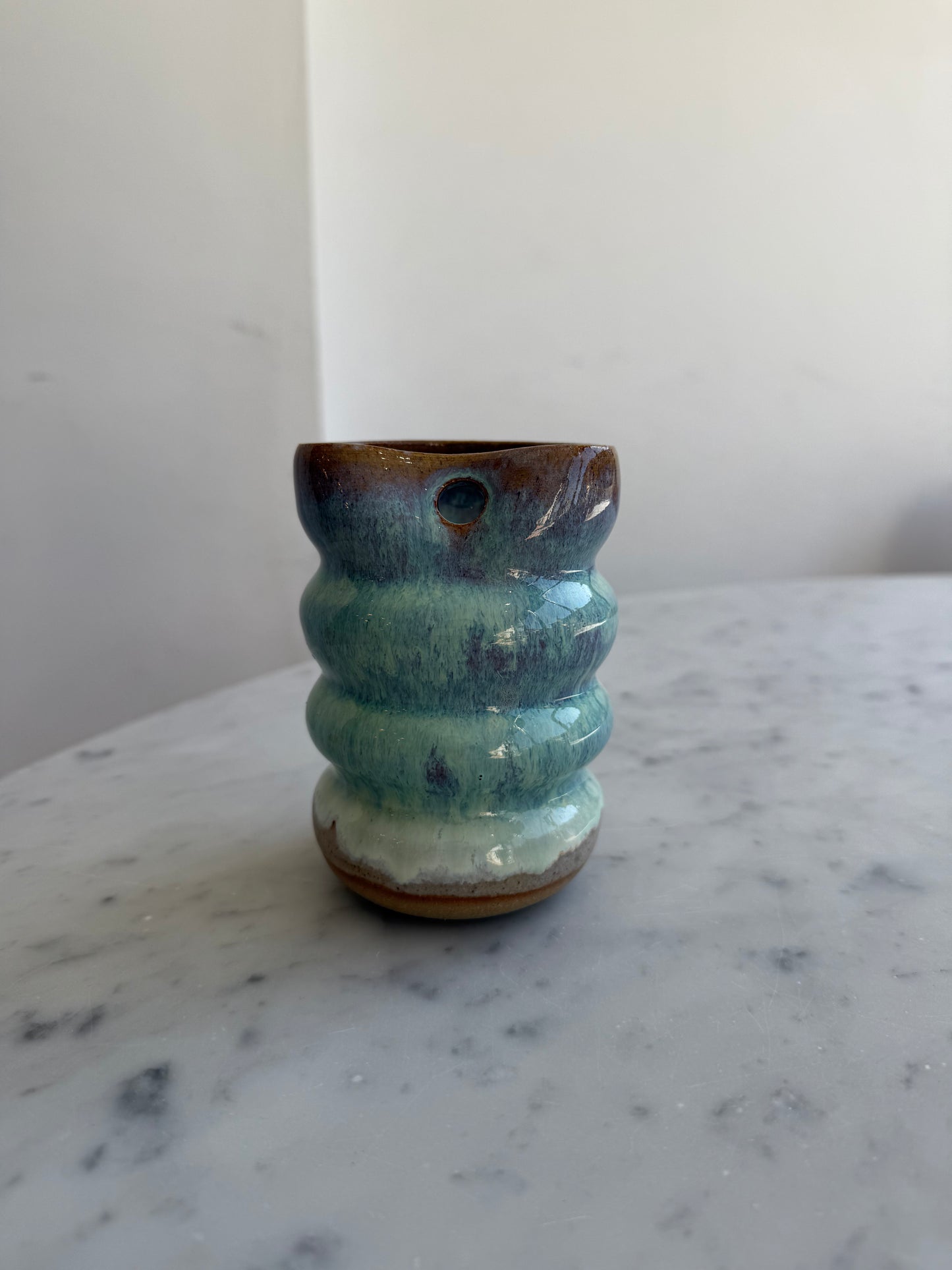 Handmade Ceramic Iced Coffee Cup