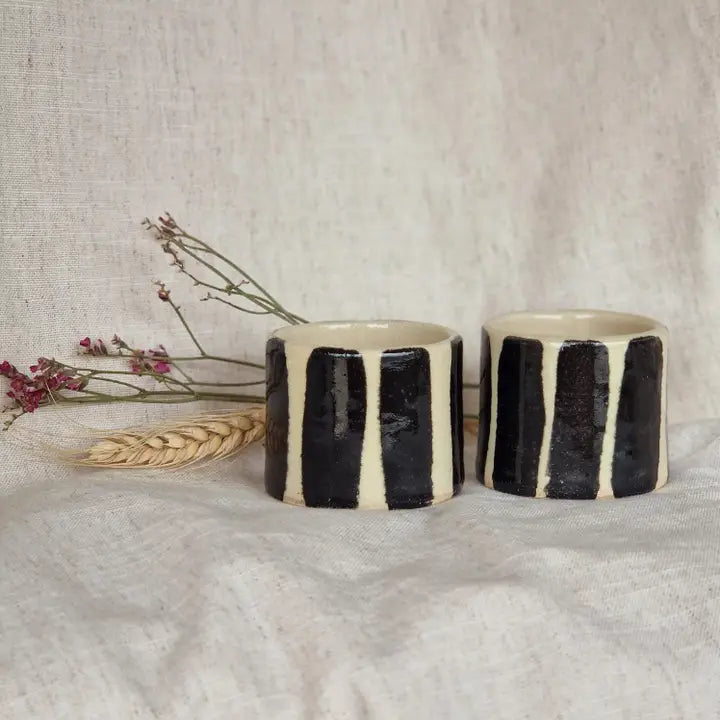 Black Stripe Espresso Cup