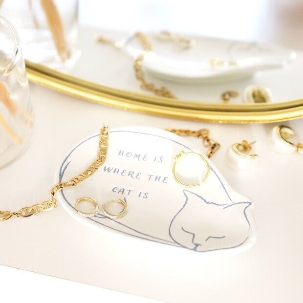 Cat Quote Trinket DIsh