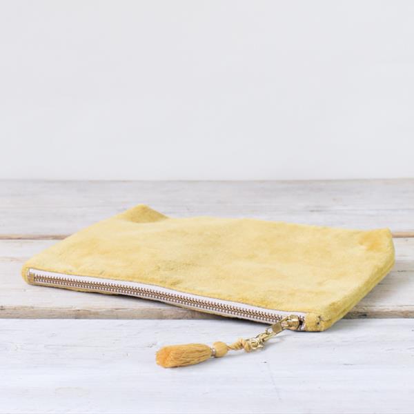 Velvet Pouch - Turmeric