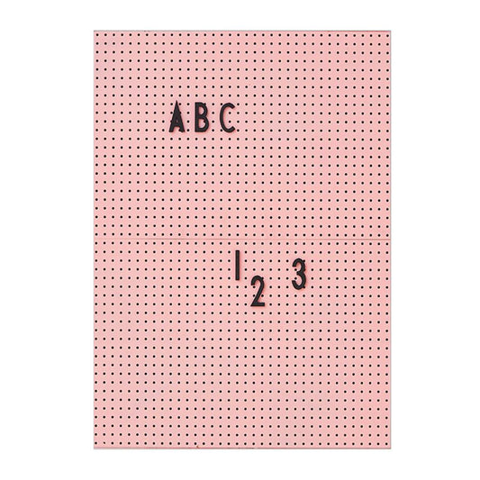 Design Letters Pink A4 Message Board