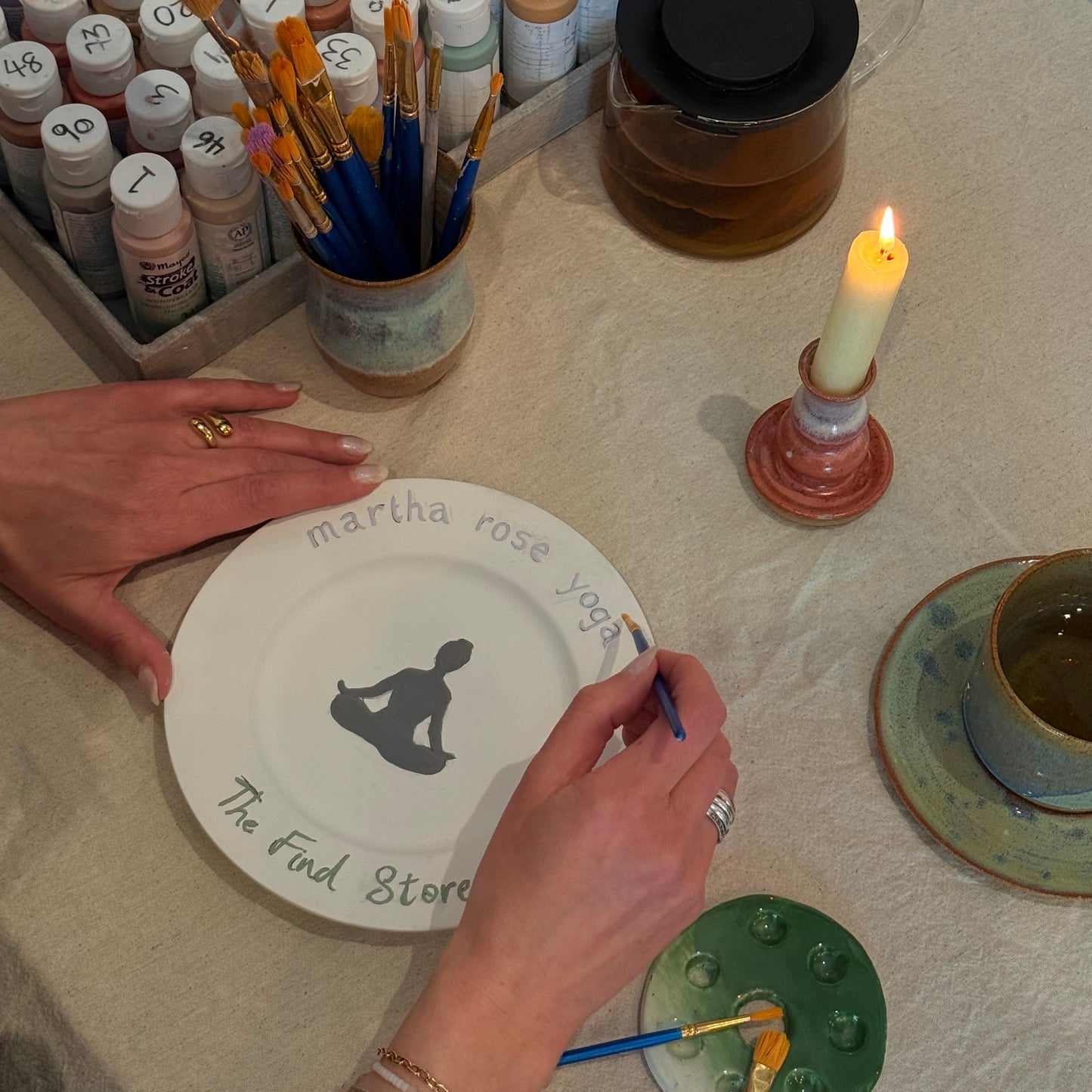 Creative Workshop – Yoga Nidra & Pottery Painting
