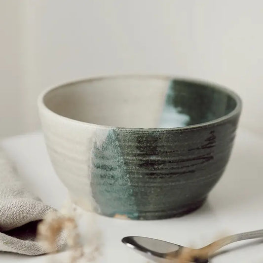 Blue handmade small ceramic bowl