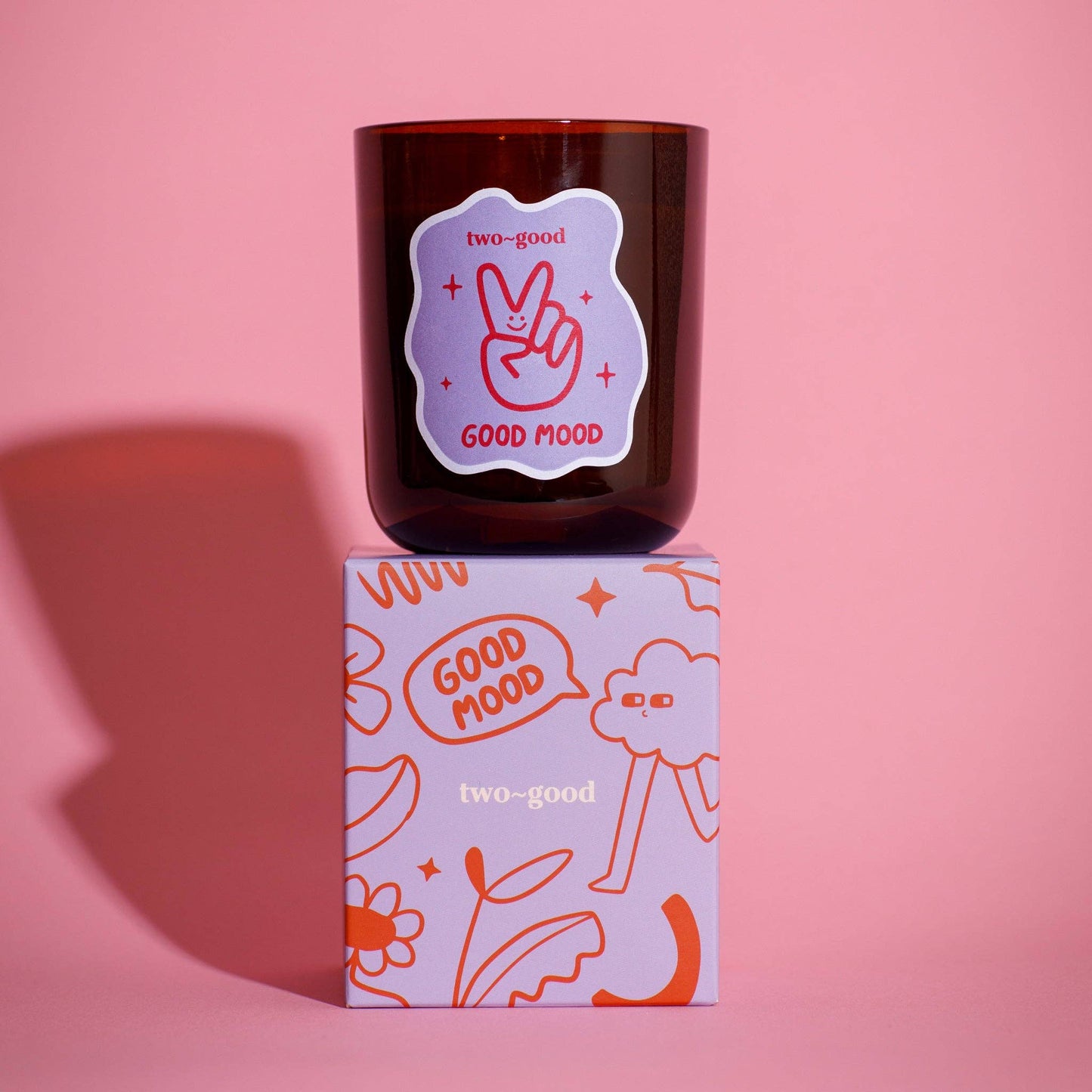 Good mood soy wax scented candle