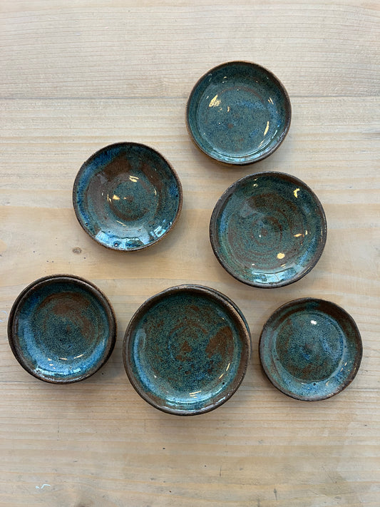Handmade round trinket dishes