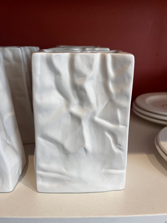 Paper bag vase