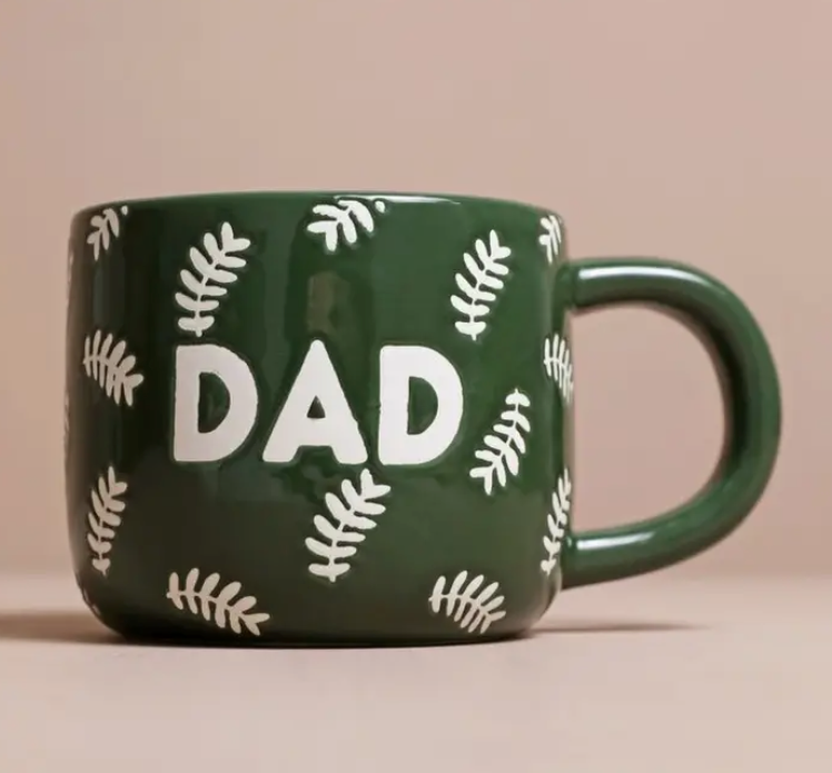Ceramic Green Leafy Dad Mug