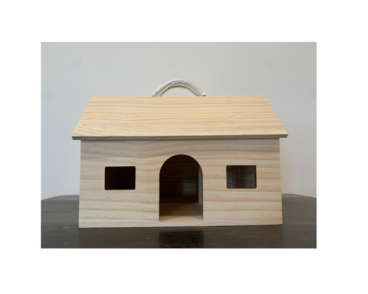 Wooden dolls house/barn