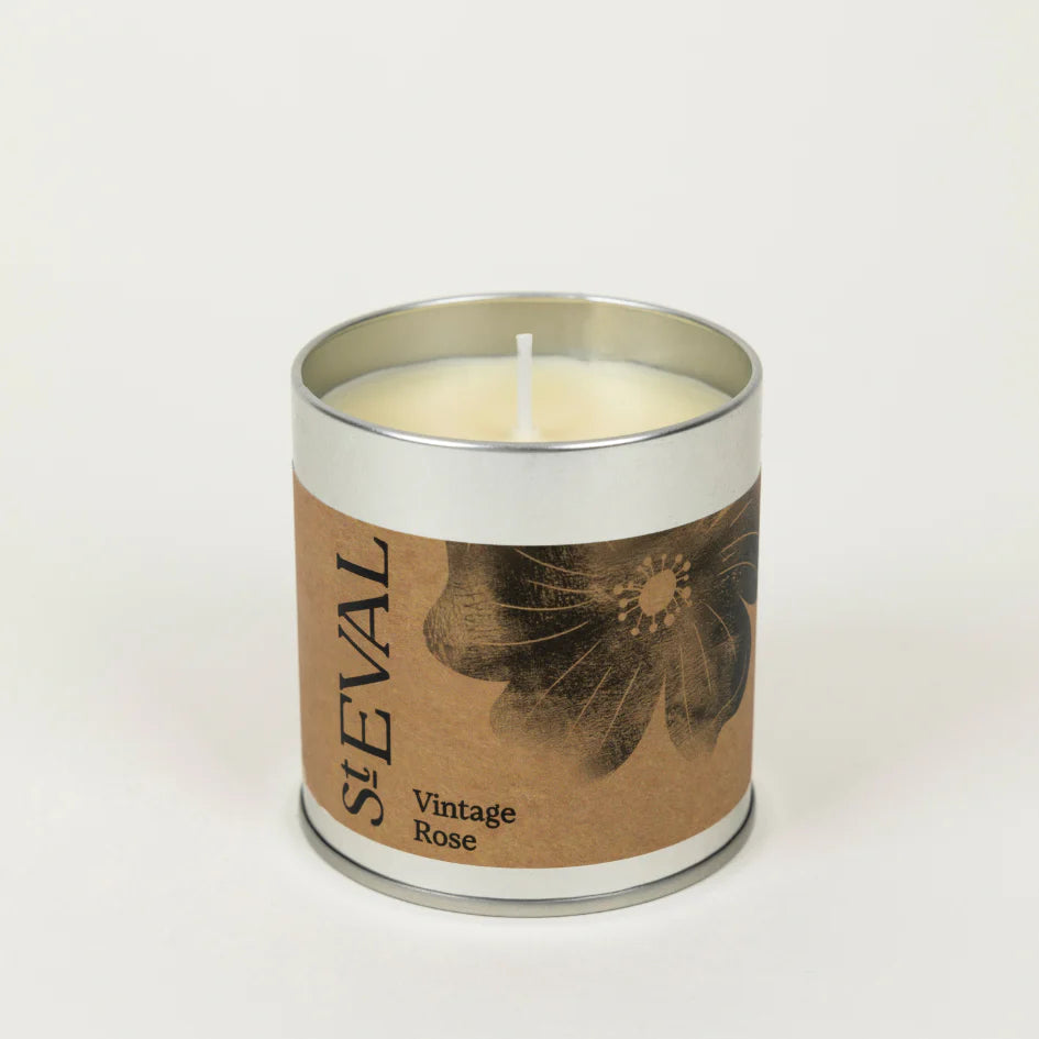 Vintage Rose, Scented Tin Candle
