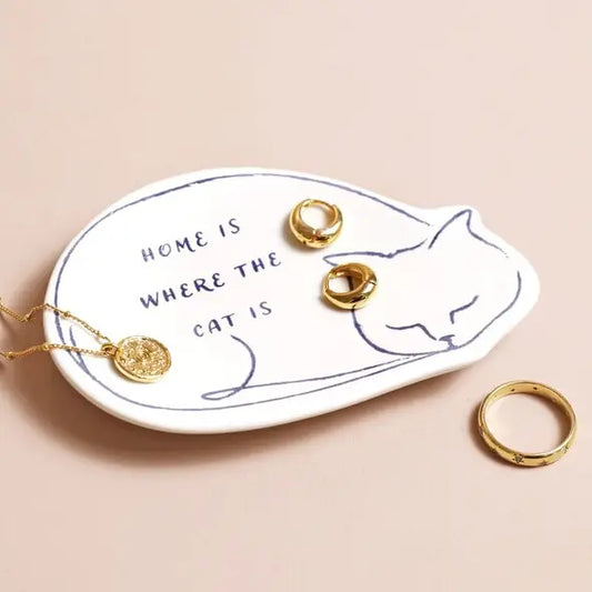 Cat Quote Trinket DIsh