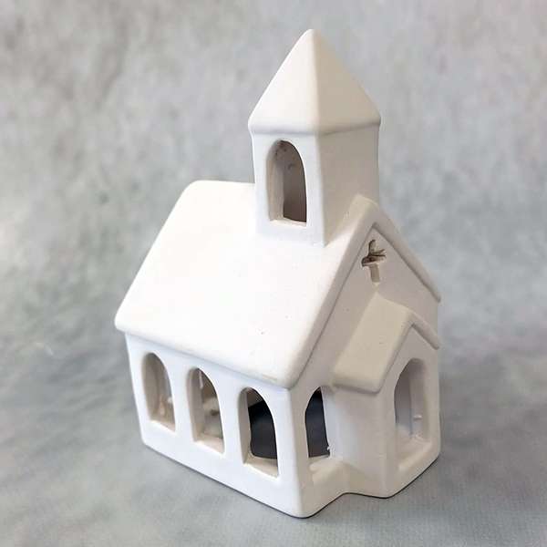 Church tea light holder