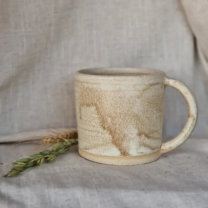 Large Cream Hand Made Mug, 400ml