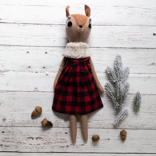 Handmade Christmas Doll -  Deer Clarice