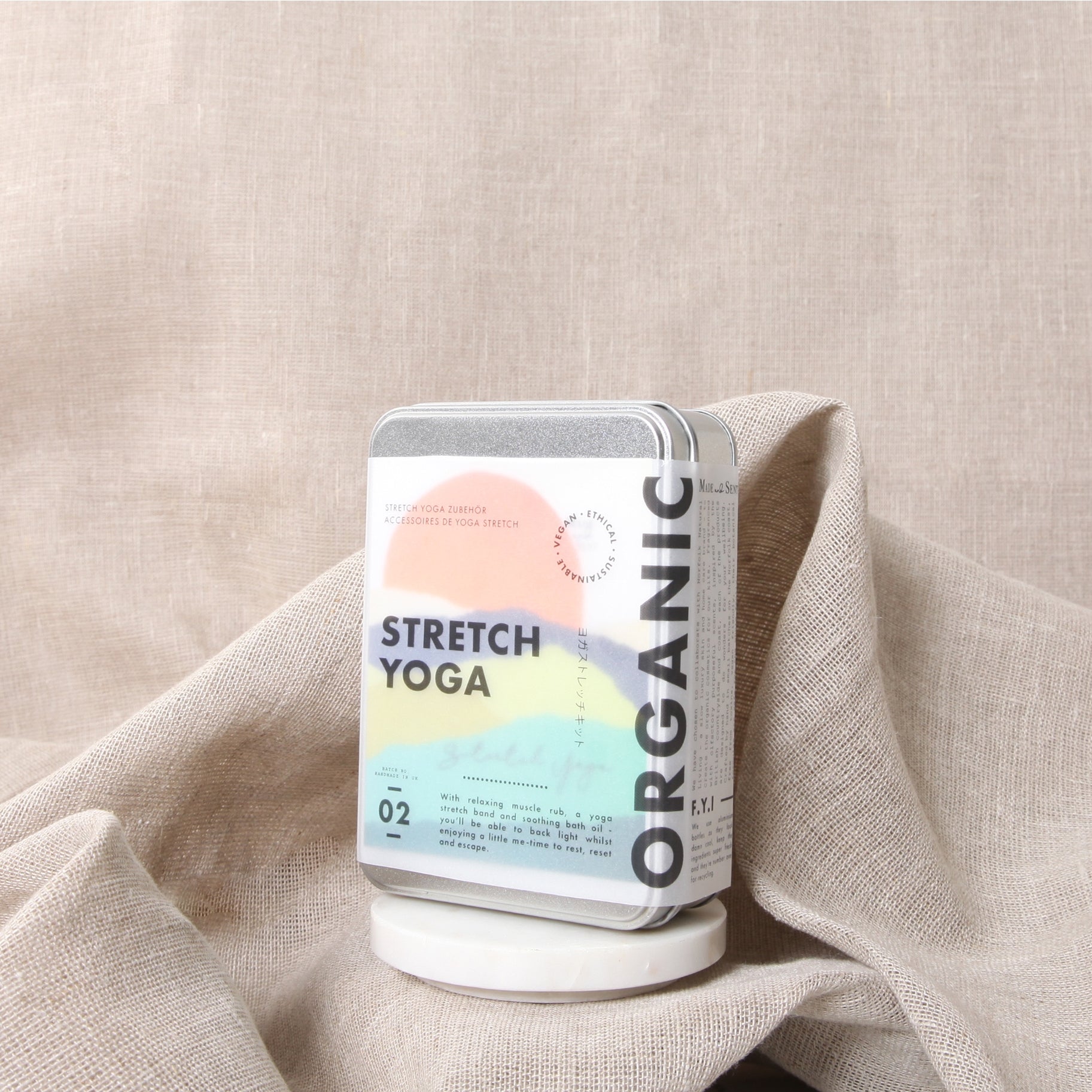 Yoga and Stretch Gift Set in a Tin