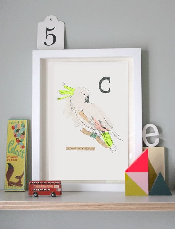 Alphabet Print by Liz King