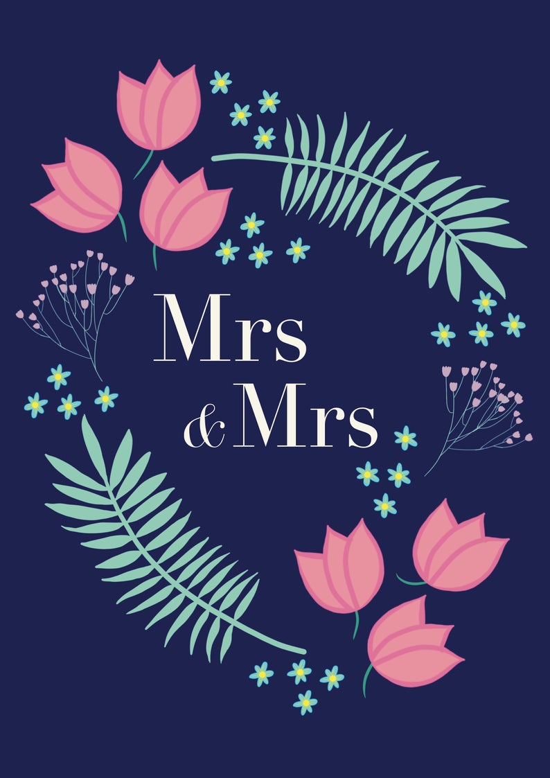 Card - Wedding - Mrs & Mrs