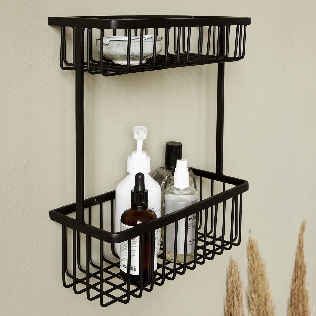 Steel Black Bath Basket